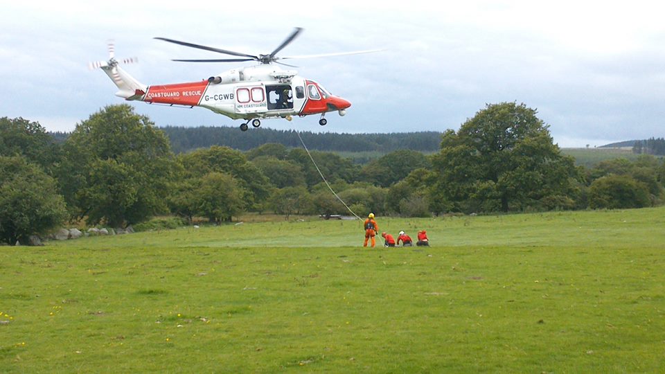 chopper training - Central Beacons Mountain Rescue Team